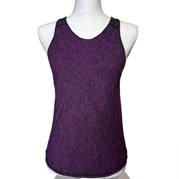 lululemon athletica Tops - Lululemon Athletica Sculpt II Purple and Black Tank Top
